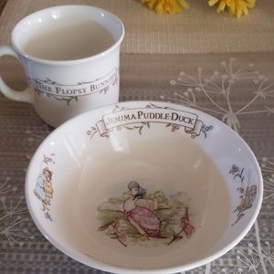 Beatrix Potter Childs Bowl & Cup set